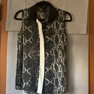 Black patterned blouse